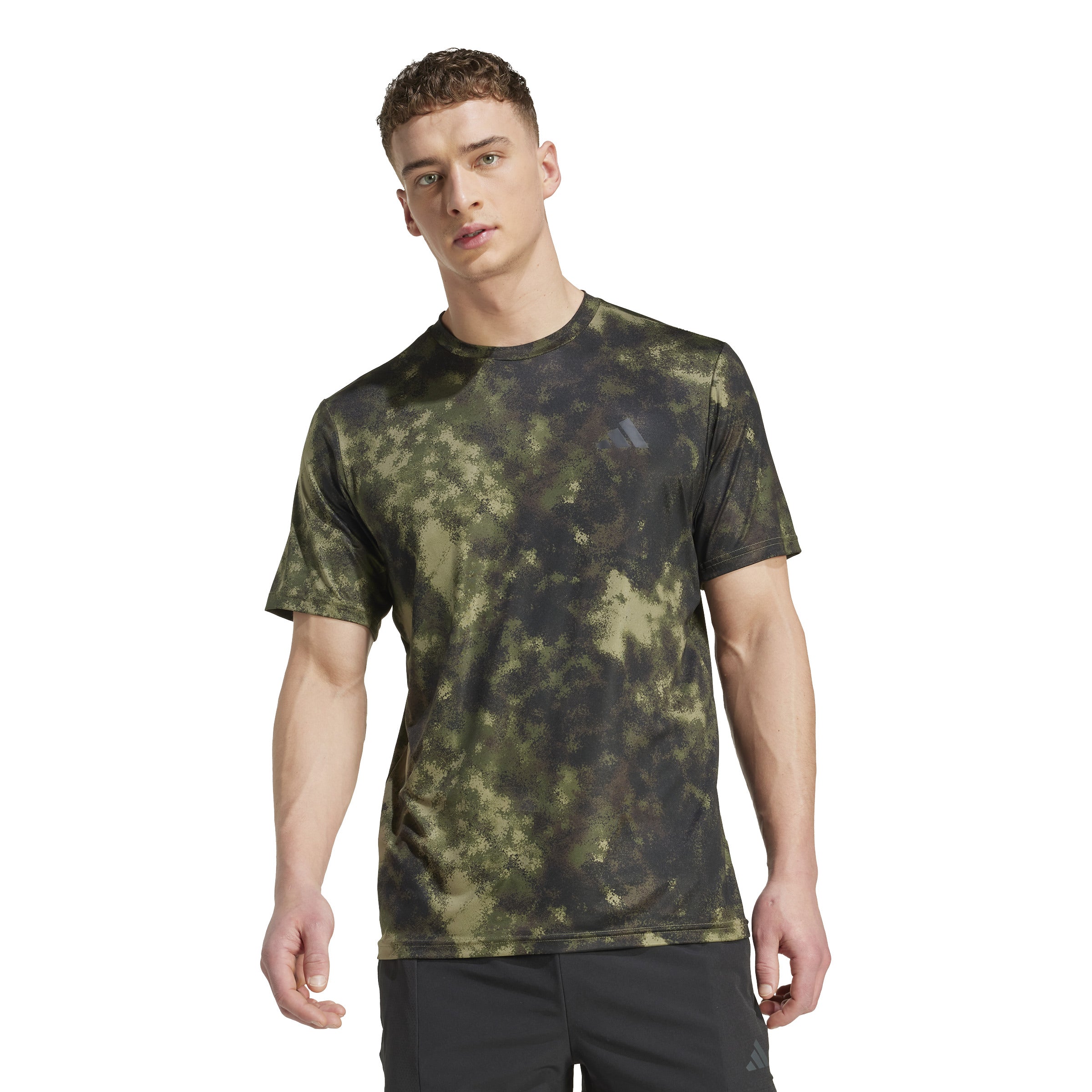 ADIDAS SEA AOP TEE JV7234 T-SHIRT SHORT SLEEVE TRAINING (M)