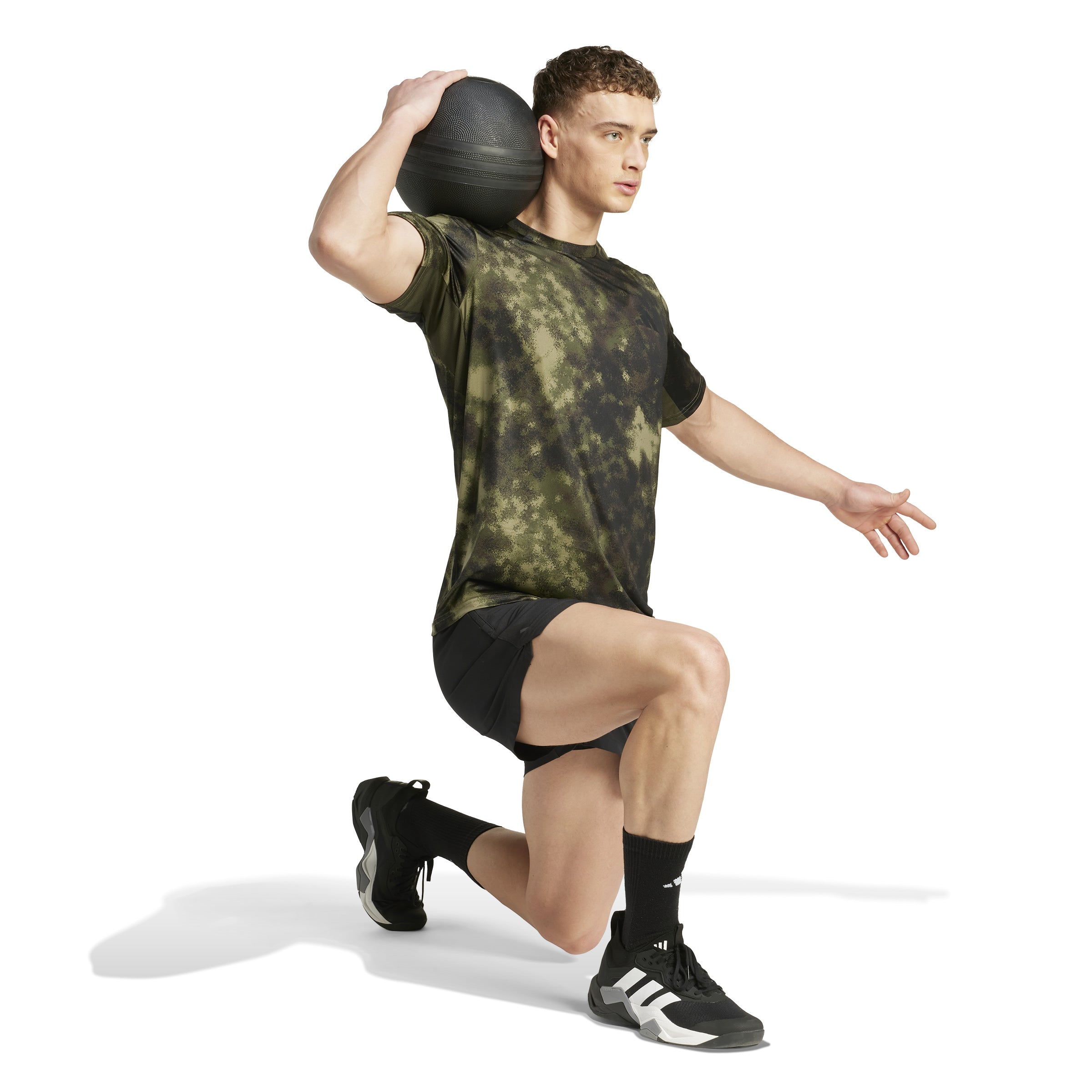 ADIDAS SEA AOP TEE JV7234 T-SHIRT SHORT SLEEVE TRAINING (M)