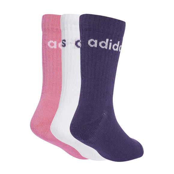 ADIDAS LIN KIDS CRW 3P JW0328 SOCKS CREW CASUAL (U)
