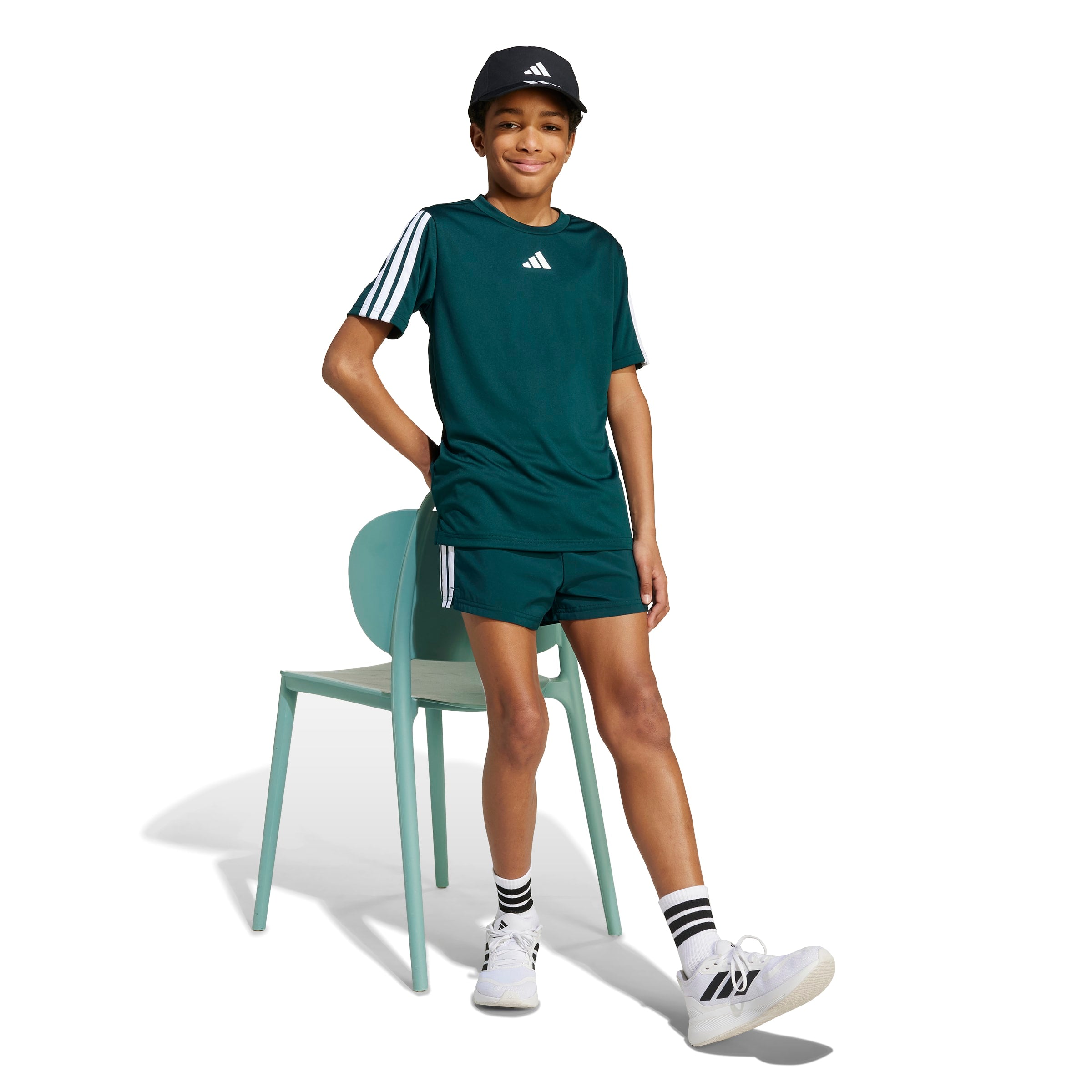 ADIDAS J TR-ES 3S TEE JW2527 T-SHIRT SHORT SLEEVE TRAINING (YB)