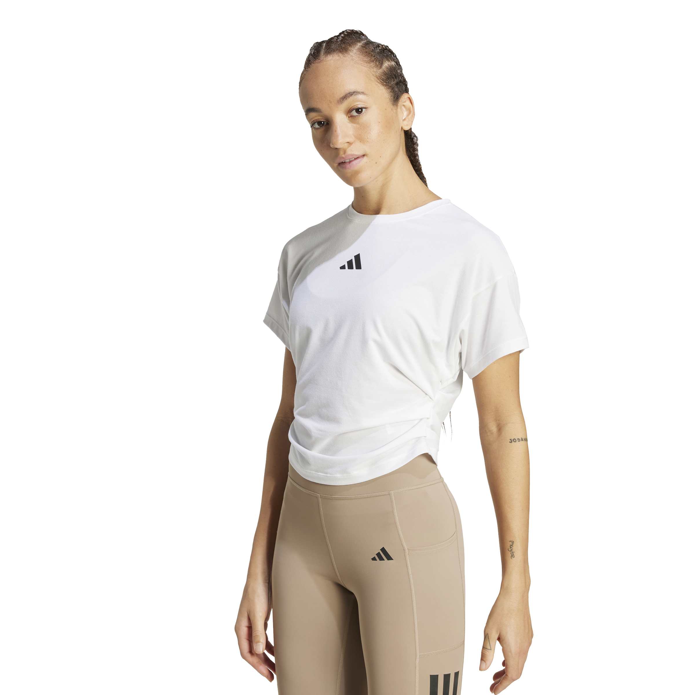 ADIDAS POWER TEE JX1194 TOP SHORT SLEEVE TRAINING (W)