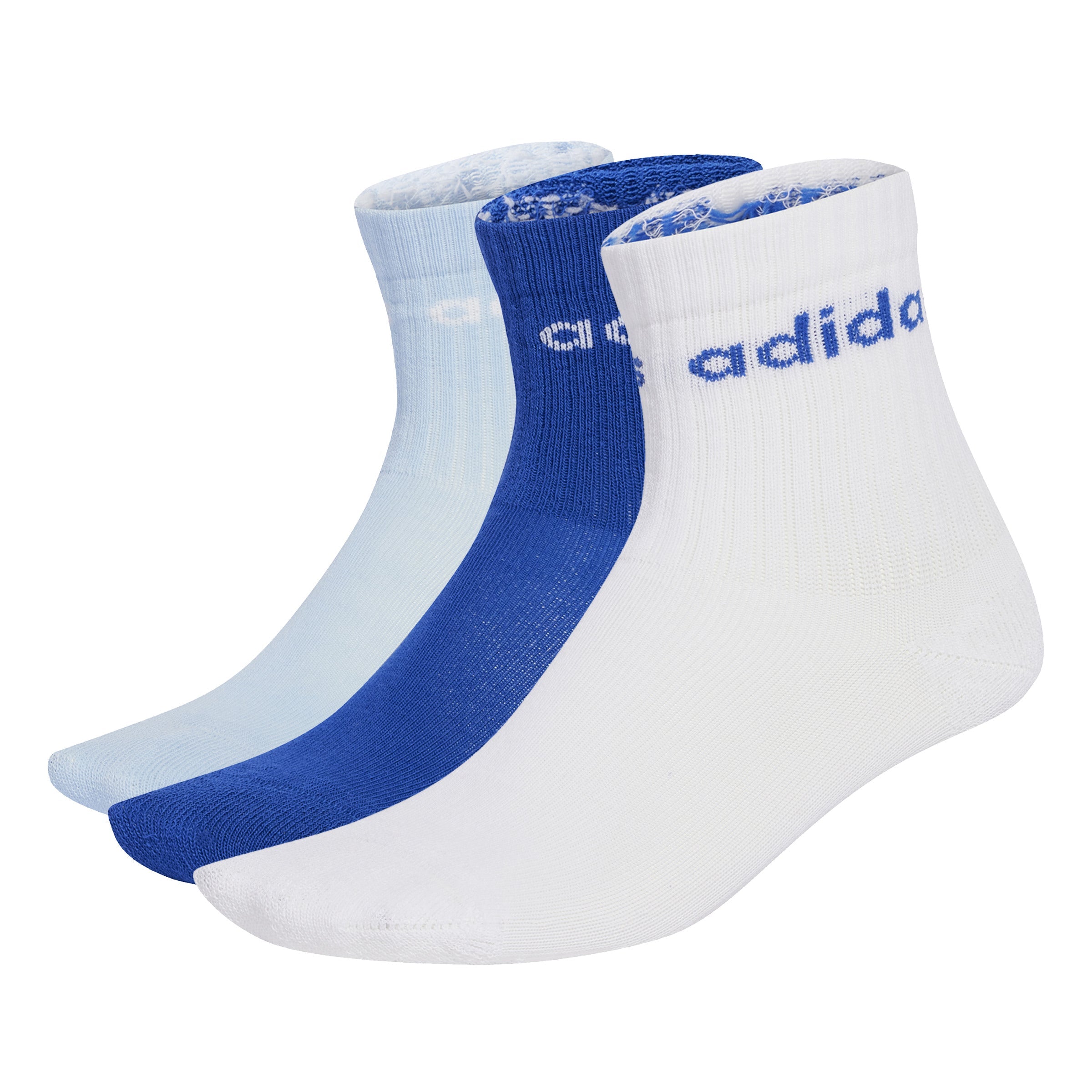 ADIDAS LIN KIDS CRW 3P JX6594 SOCKS CREW CASUAL (Y)