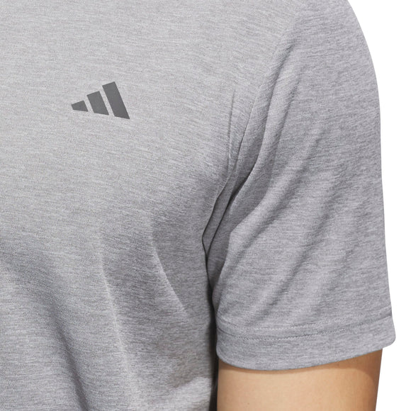 ADIDAS CORE HEATHER JX6765 POLO T-SHIRT TRAINING (M)