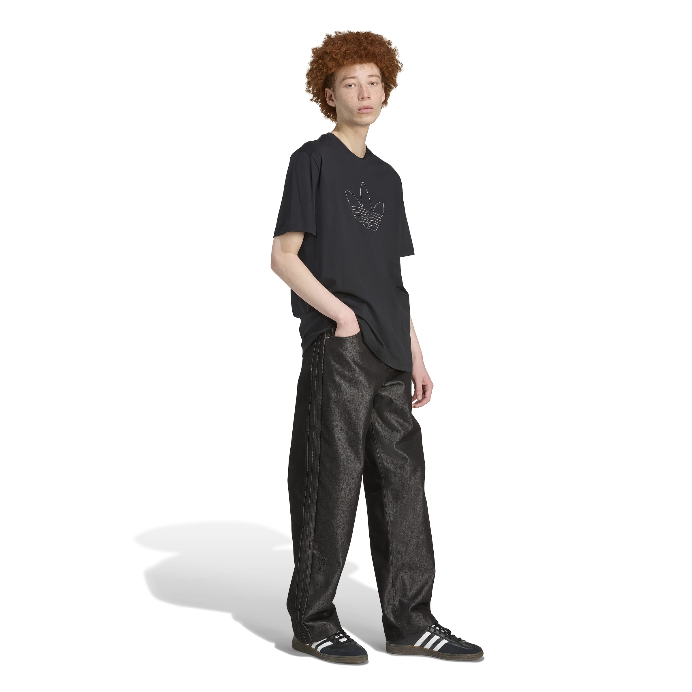 ADIDAS STUDDED TEE JY2806 T-SHIRT SHORT SLEEVE (M)