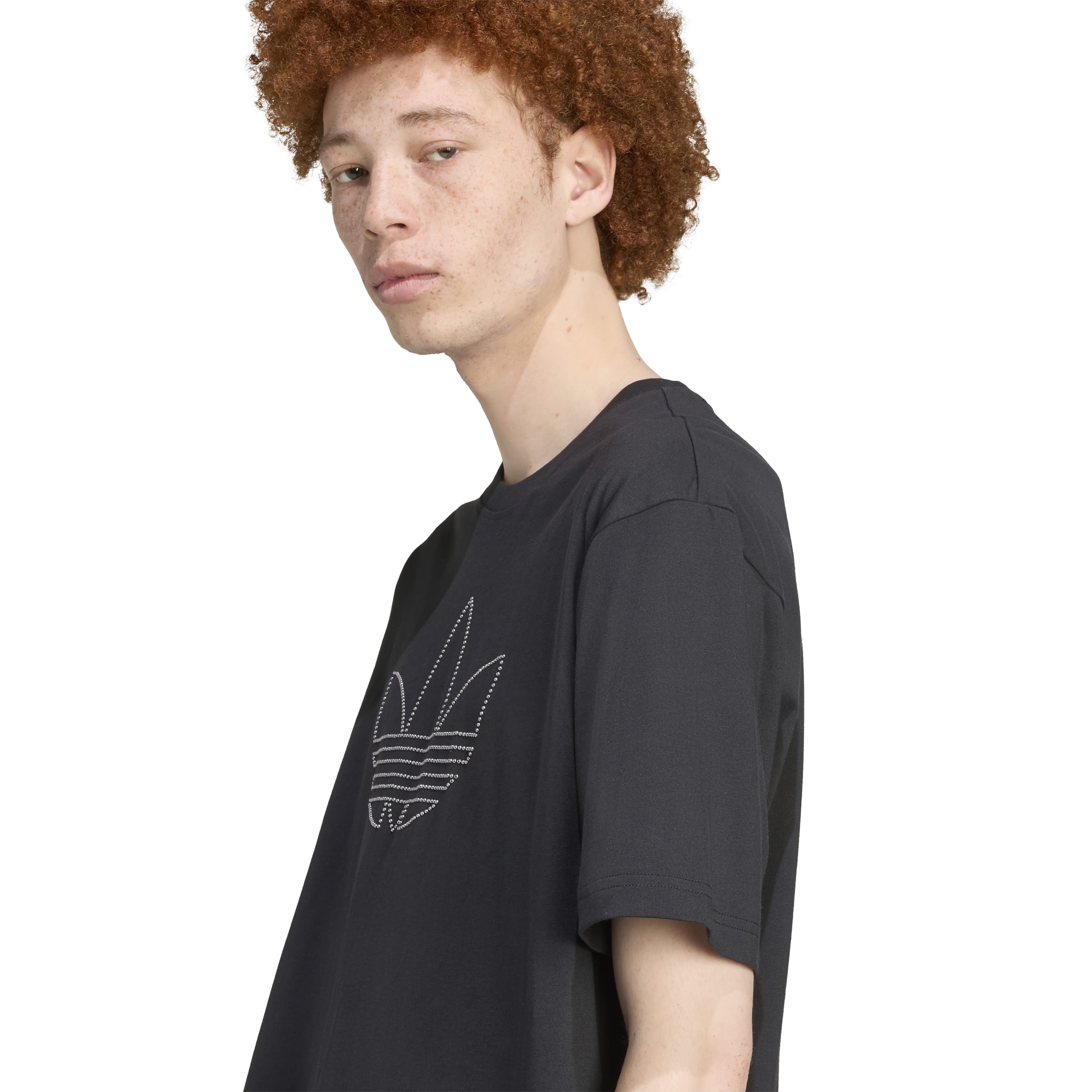 ADIDAS STUDDED TEE JY2806 T-SHIRT SHORT SLEEVE (M)