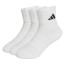 ADIDAS C KD ANK 3P WHITE/WHITE/BLACK JZ0526 SOCKS ANKLE CASUAL (U)-1