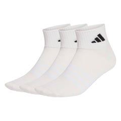 ADIDAS T ESS ANK 3P WHITE/WHITE/BLACK JZ0528 SOCKS ANKLE CASUAL (U)