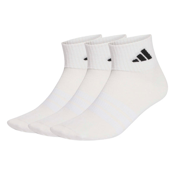 ADIDAS T ESS ANK 3P WHITE/WHITE/BLACK JZ0528 SOCKS ANKLE CASUAL (U)