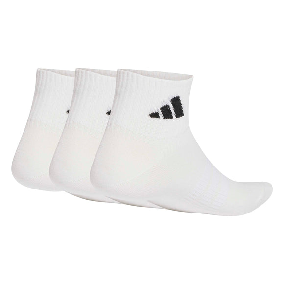 ADIDAS T ESS ANK 3P WHITE/WHITE/BLACK JZ0528 SOCKS ANKLE CASUAL (U)