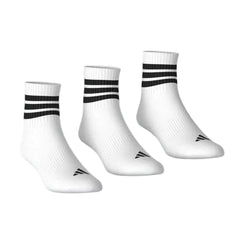 ADIDAS 3S ESS C MID 3P WHITE/BLACK/BLACK JZ0529 SOCKS ANKLE CASUAL (U)