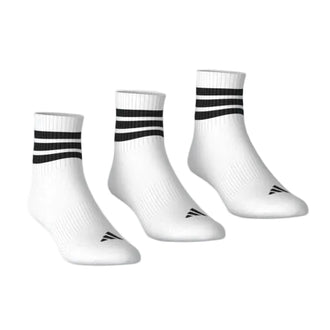 ADIDAS 3S ESS C MID 3P WHITE/BLACK/BLACK JZ0529 SOCKS ANKLE CASUAL (U)