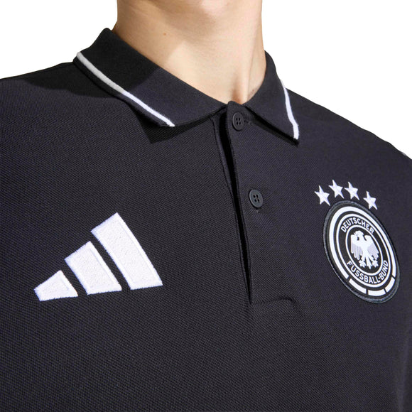ADIDAS DFB DNA POLO BLACK JZ0614 POLO T-SHIRT TRAINING (M)
