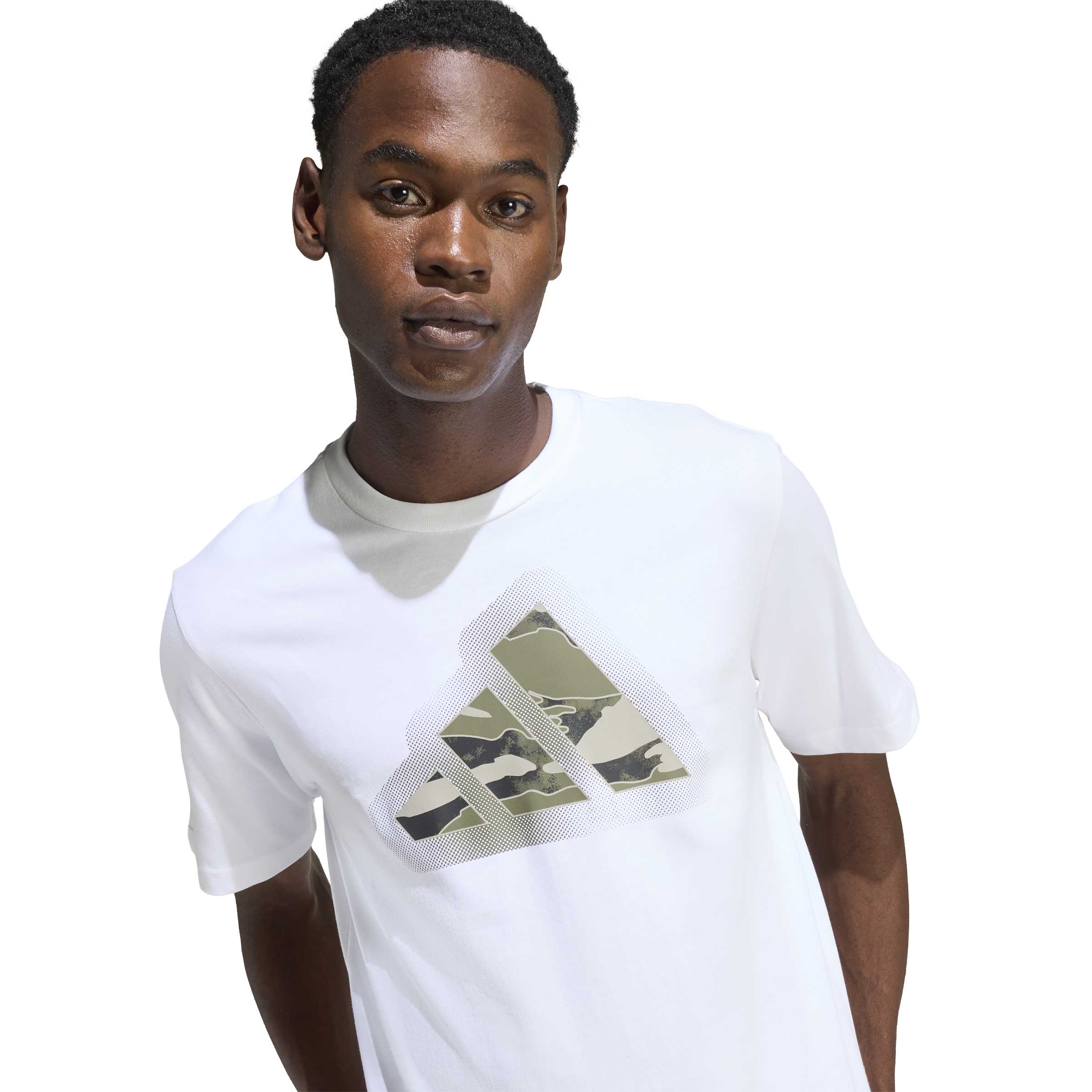 ADIDAS M CAMO MOD L T WHITE JZ7493 T-SHIRT SHORT SLEEVE (M