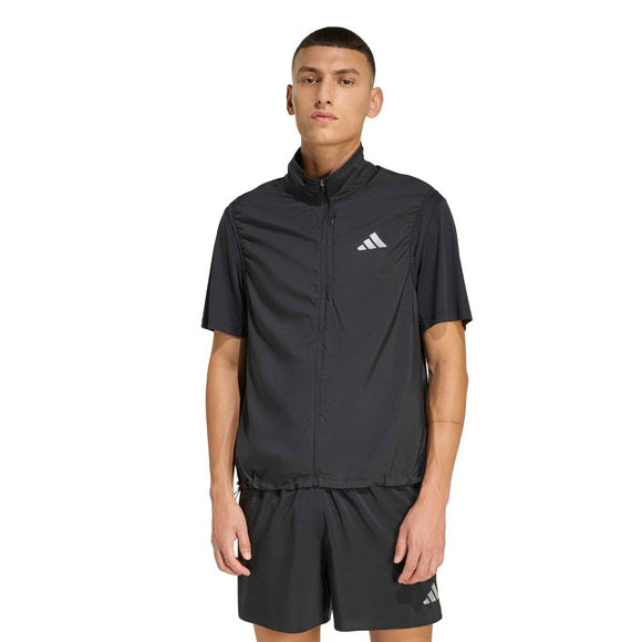 ADIDAS RUN ESS VEST M BLACK JZ7791 RAIN JACKET (U)