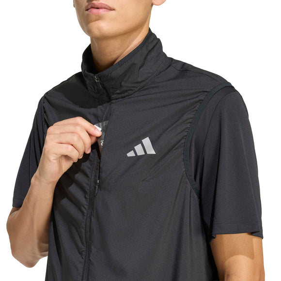 ADIDAS RUN ESS VEST M BLACK JZ7791 RAIN JACKET (U)