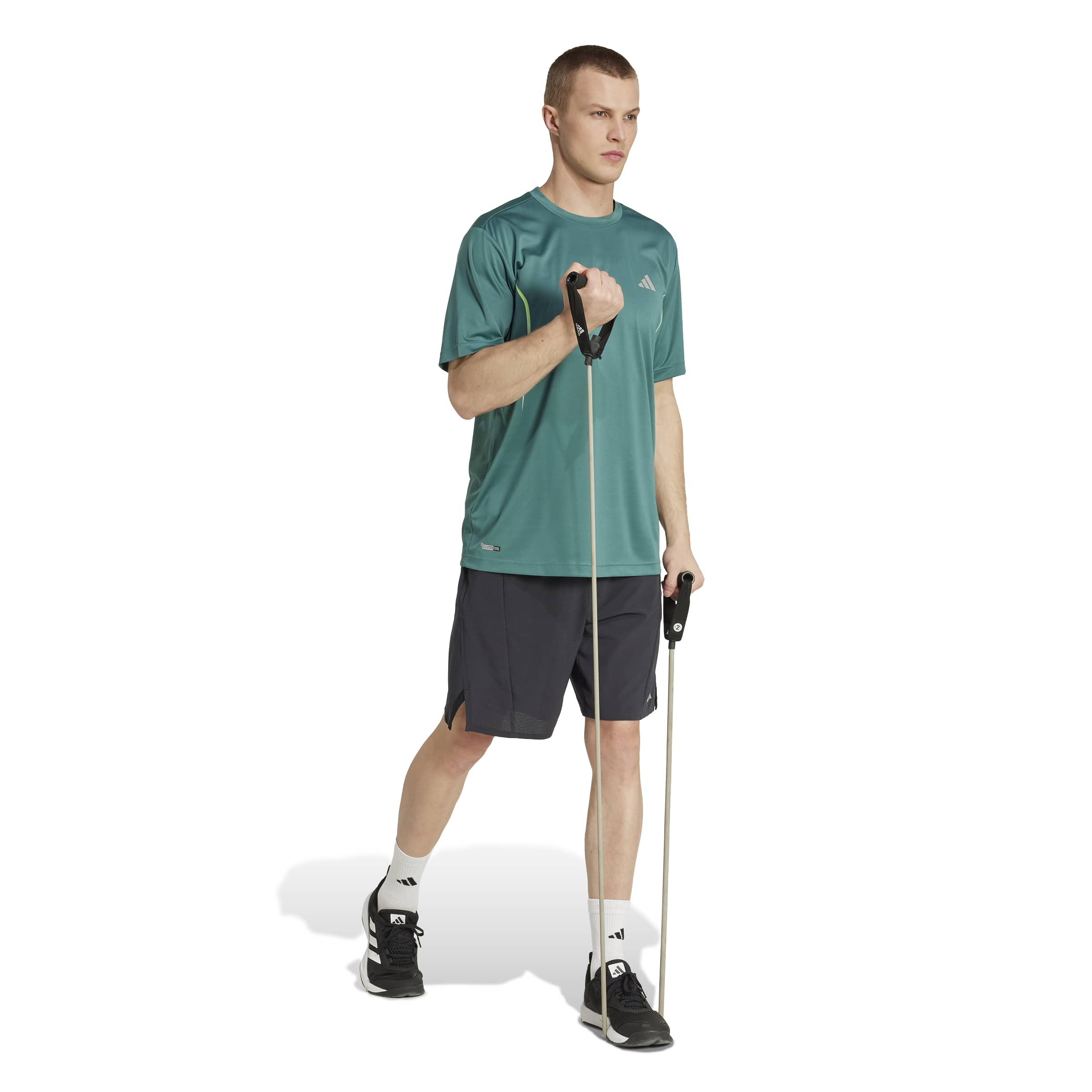 ADIDAS TECH APP GF TEE JZ8492 T-SHIRT SHORT SLEEVE TRAINING (M)