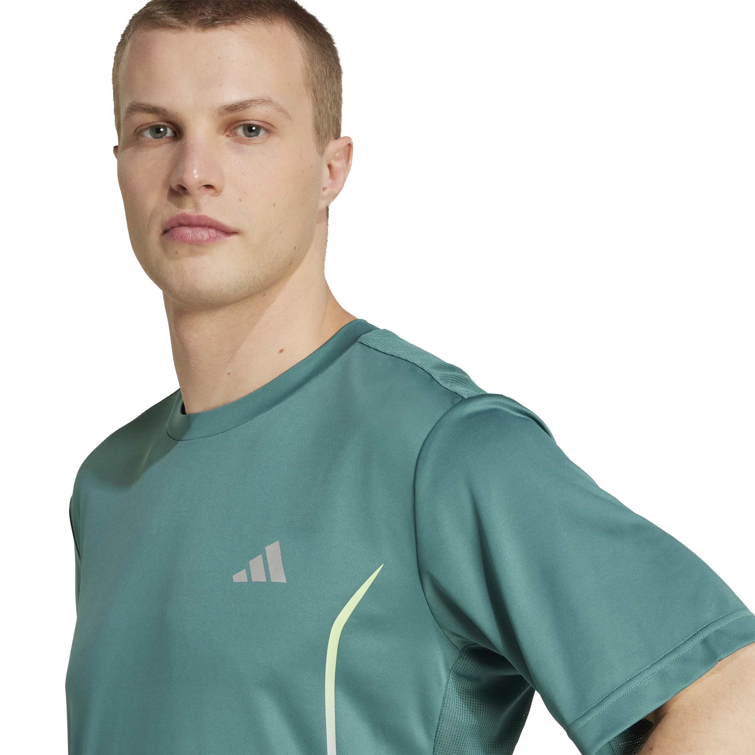 ADIDAS TECH APP GF TEE JZ8492 T-SHIRT SHORT SLEEVE TRAINING (M)