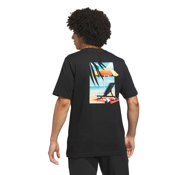 ADIDAS M EVRYDAY TRN T BLACK KC9242 T-SHIRT SHORT SLEEVE (M)