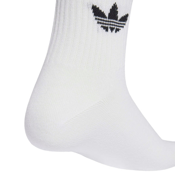 ADIDAS 3S CREW S 3P WHITE/WHITE/CROYAL KD8252 SOCKS CREW CASUAL (U)