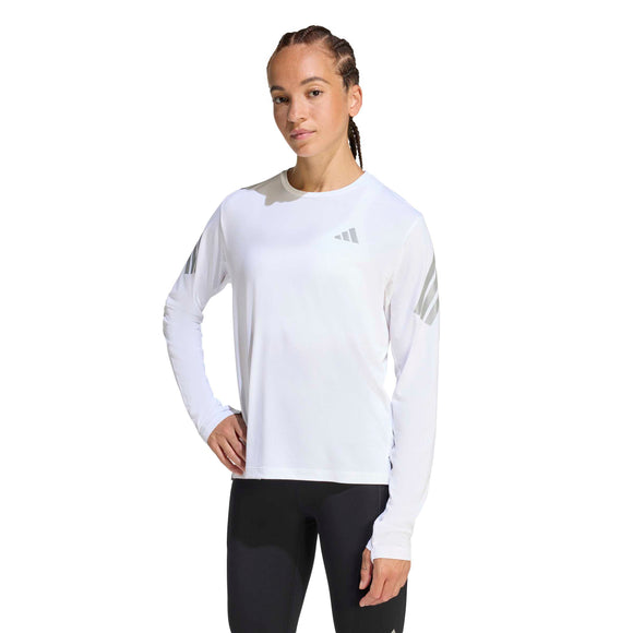 ADIDAS ADI365/// LS W WHITE KE6842 TOP LONG SLEEVE RUNNING (W)