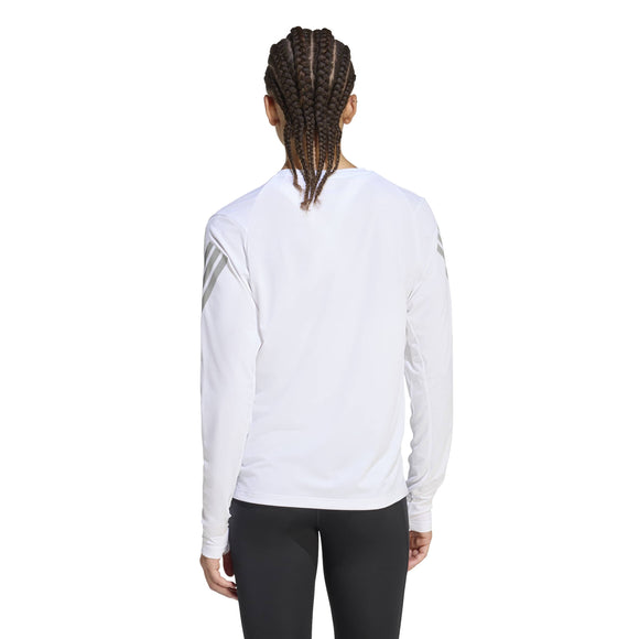 ADIDAS ADI365/// LS W WHITE KE6842 TOP LONG SLEEVE RUNNING (W)