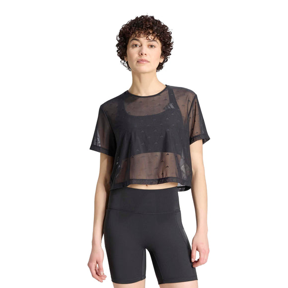 ADIDAS PL ESS TEE JAQ KH1152 TOP SHORT SLEEVE TRAINING (W)