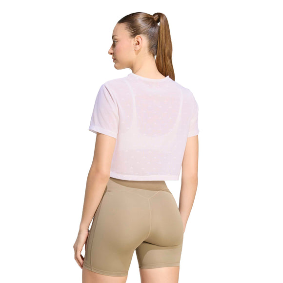 ADIDAS PL ESS TEE JAQ KH1153 TOP SHORT SLEEVE TRAINING (W)