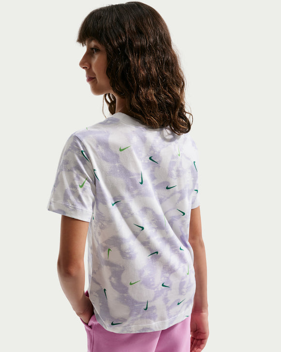 NIKE K NSW LBR AOP TEE II0458-100 T-SHIRT SHORT SLEEVE (YB)
