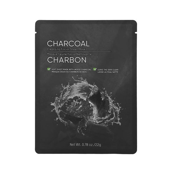 MINISO CHARCOAL CLEANSING FACIAL SHEET MASK 2014284010103 FACIAL MASK