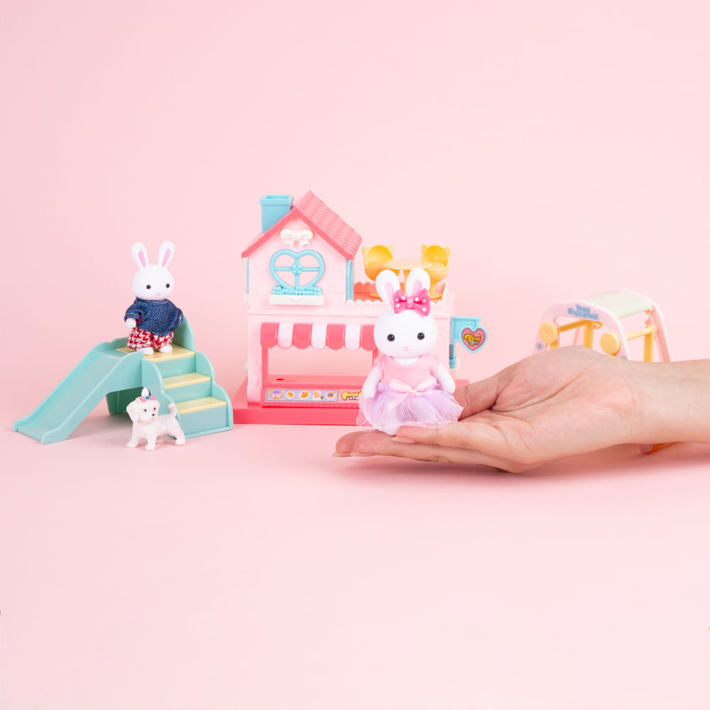 MINISO ROLE PLAY SERIES BUNNY VILLA BIG SET 2016815410109 PLASTIC TOYS