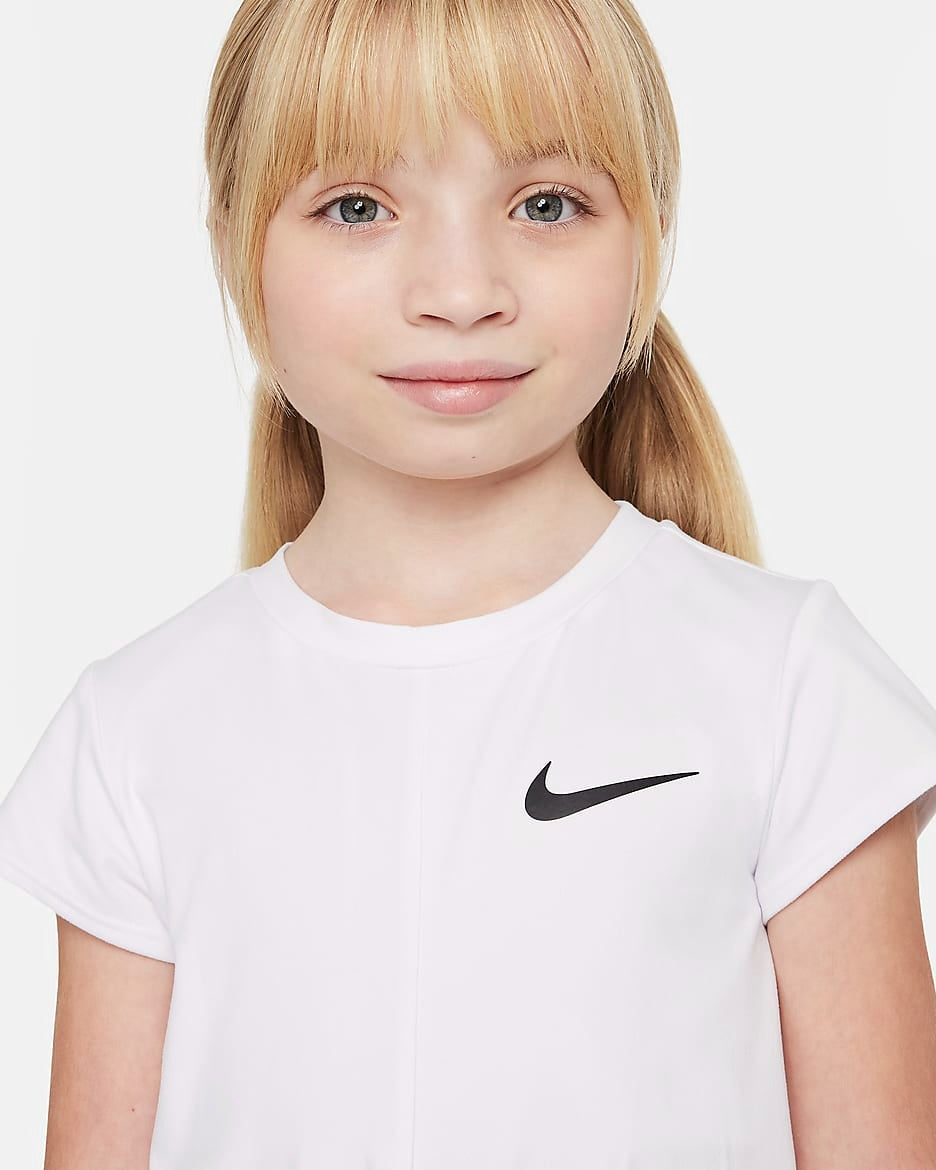 NIKE NKG ALL DAY PLAY TWIST HEM TEE 36L796-001 T-SHIRT SHORT SLEEVE (YG)