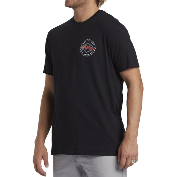 BILLABONG ROTOR DIAMOND SS TEE BBLOCM261-BLK T-SHIRT SHORT SLEEVE (M)