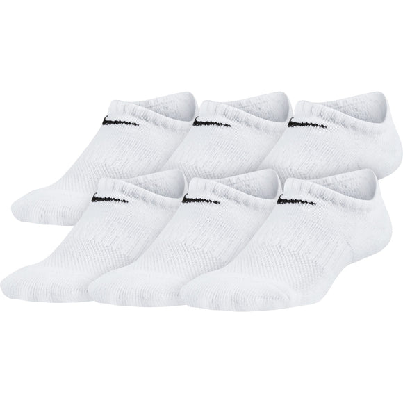 NIKE Y NK EVERYDAY CUSHIONED NS 6PR 108 SX6911-100 SOCKS CREW CASUAL (Y)