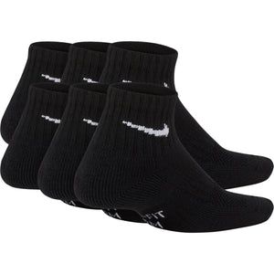 NIKE Y NK EVERYDAY CUSHIONED ANKLE 6PR 108 SX6912-010 SOCKS CREW CASUAL (Y)