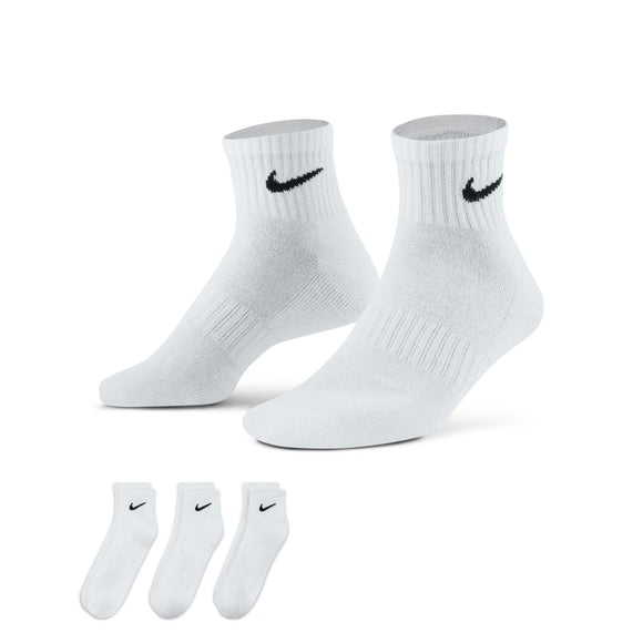 NIKE U NK EVERYDAY CSH ANKL 3PR 132 SX7667-100 SOCKS ANKLE TRAINING (U)