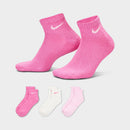 NIKE U NK EVERYDAY CSH ANKL 3PR 132 SX7667-904 SOCKS ANKLE RUNNING (U)-1