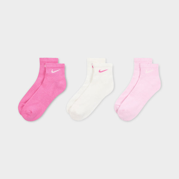 NIKE U NK EVERYDAY CSH ANKL 3PR 132 SX7667-904 SOCKS ANKLE RUNNING (U)