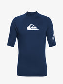 QUIKSILVER ALLTIMESS ID UQYWR03152-BSW0 RASH GUARD SHORT SLEEVE (M)-1