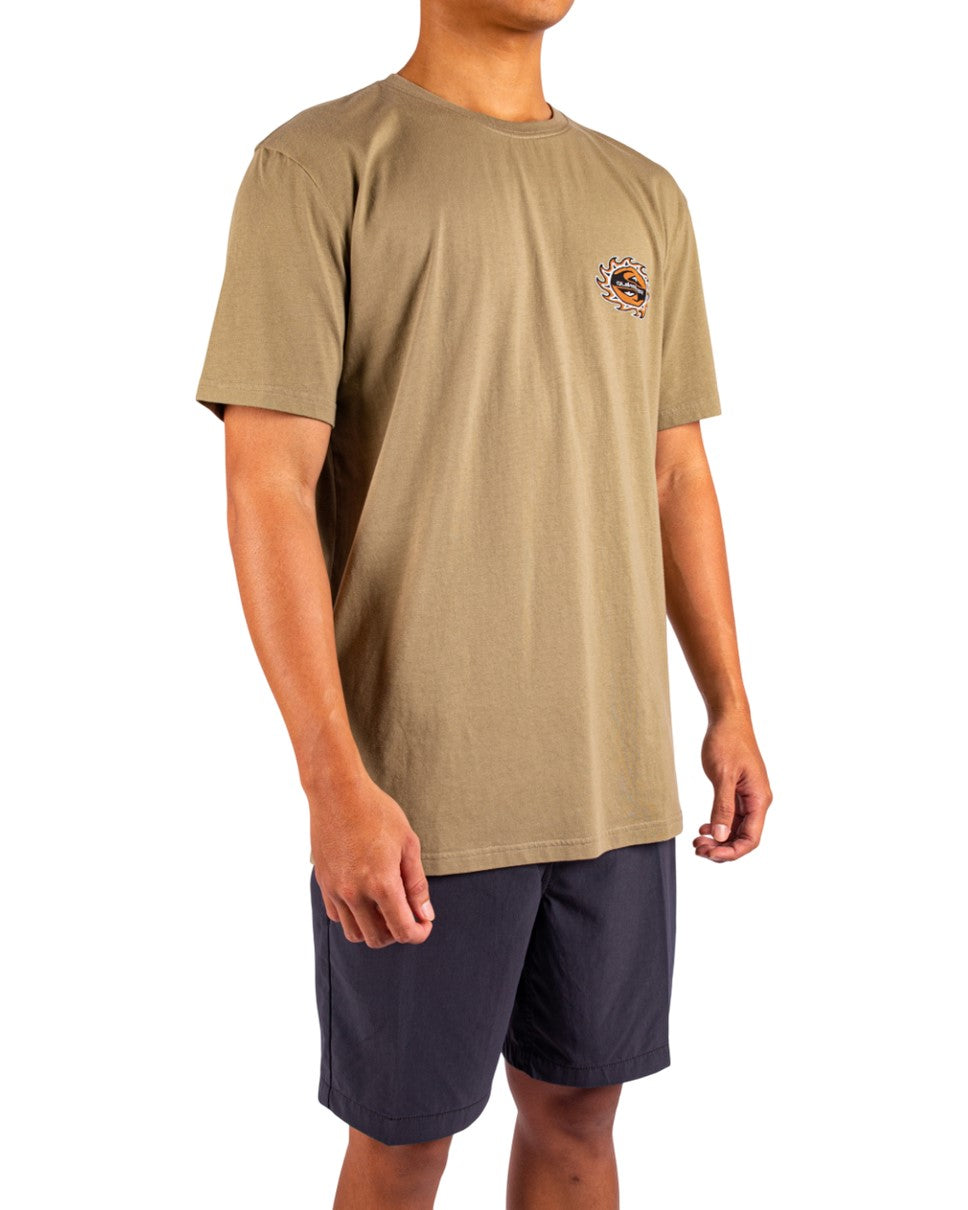 QUIKSILVER BURNING SUNSSID UQYZT05661-TMZ0 T-SHIRT SHORT SLEEVE (M)