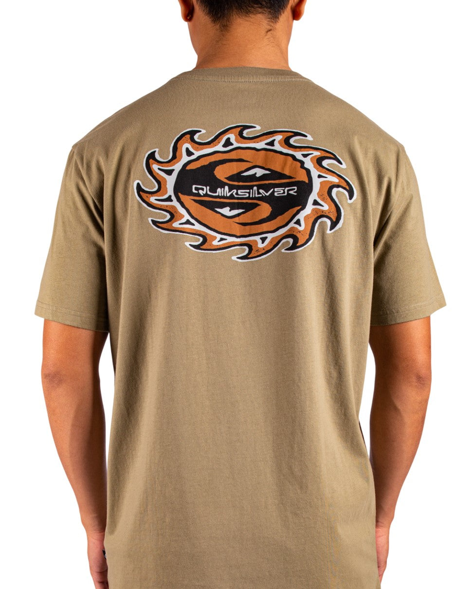 QUIKSILVER BURNING SUNSSID UQYZT05661-TMZ0 T-SHIRT SHORT SLEEVE (M)