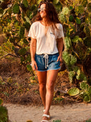 ROXY PARA PARADISE ID URJZT03828-WBS0 T-SHIRT SHORT SLEEVE (W)-5