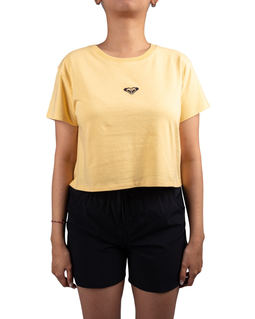 ROXY HEART ID URJZT03943-BTE T-SHIRT SHORT SLEEVE (W)