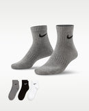 NIKE U NK ED LTWT ANKLE 3P 132 SX7677-964 SOCKS ANKLE RUNNING (U)-1