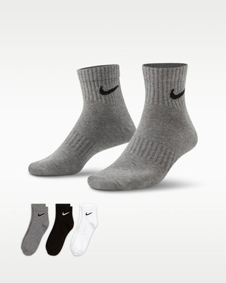 NIKE U NK ED LTWT ANKLE 3P 132 SX7677-964 SOCKS ANKLE RUNNING (U)