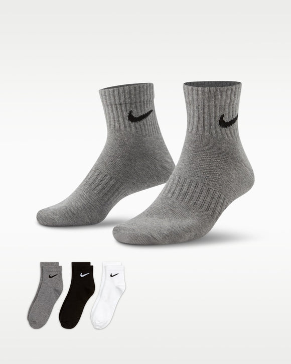 NIKE U NK ED LTWT ANKLE 3P 132 SX7677-964 SOCKS ANKLE RUNNING (U)