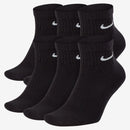 NIKE U NK EVERYDAY CSH ANKL 6PR 132 SX7669-010 SOCKS ANKLE TRAINING (M)-1