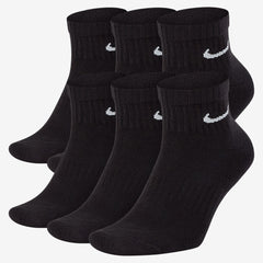 NIKE U NK EVERYDAY CSH ANKL 6PR 132 SX7669-010 SOCKS ANKLE TRAINING (M)