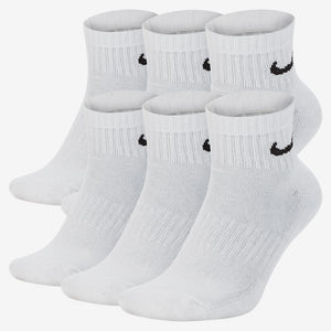 NIKE U NK EVERYDAY CSH ANKL 6PR 132 SX7669-100 SOCKS ANKLE TRAINING (M)