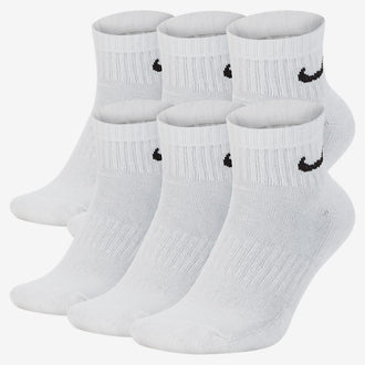 NIKE U NK EVERYDAY CSH ANKL 6PR 132 SX7669-100 SOCKS ANKLE TRAINING (M)