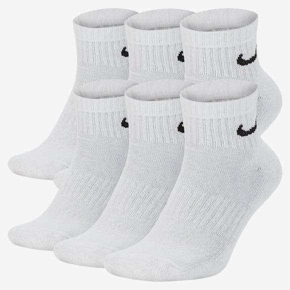 NIKE U NK EVERYDAY CSH ANKL 6PR 132 SX7669-100 SOCKS ANKLE TRAINING (M)